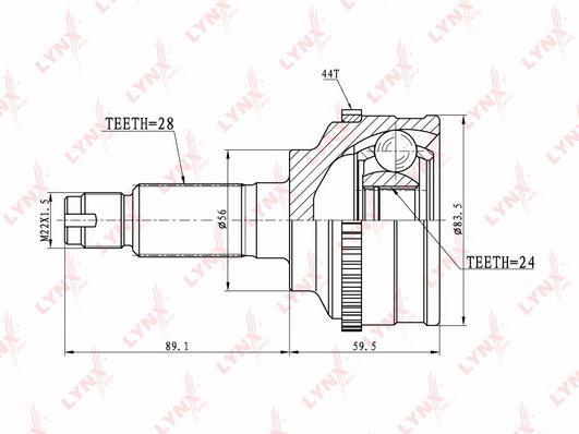 

Шрус LYNXauto CO-5119A