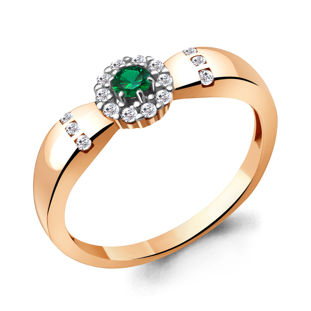 

Кольцо из серебра с фианитом Aquamarine Aquamarine 68811АГ_925_з р, 68811АГ_925_з