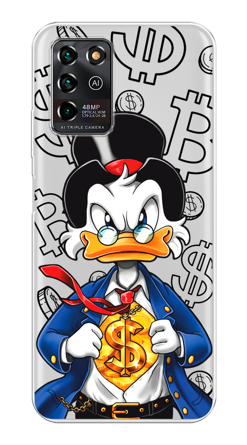 

Чехол на ZTE Blade V30 Vita "Scrooge Goldman", Черный;белый;синий, 135050-1