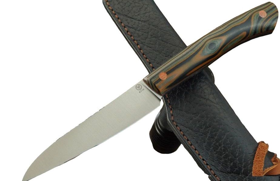 

Нож Yuriko Knives Грибник, сталь K110, рукоять микарта CrazyFiber, Черный;зеленый;оранжевый, Грибник