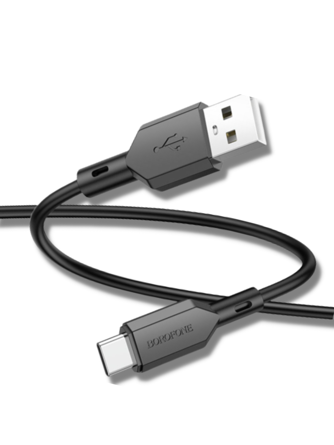 

Кабель USB - USB/Type-C Borofone BX70 1 м черный, BX70