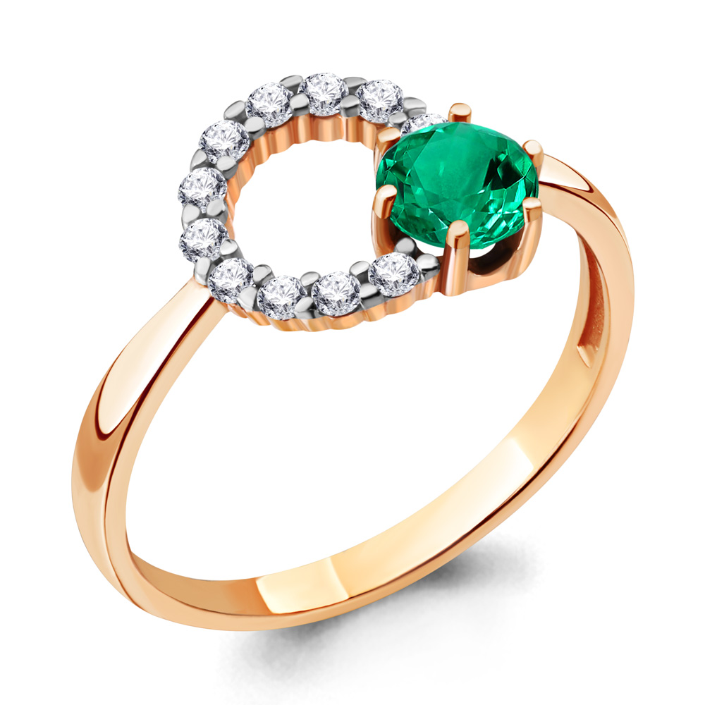 

Кольцо из серебра с фианитом Aquamarine Aquamarine 68810АГ_925_з р. 18, 68810АГ_925_з