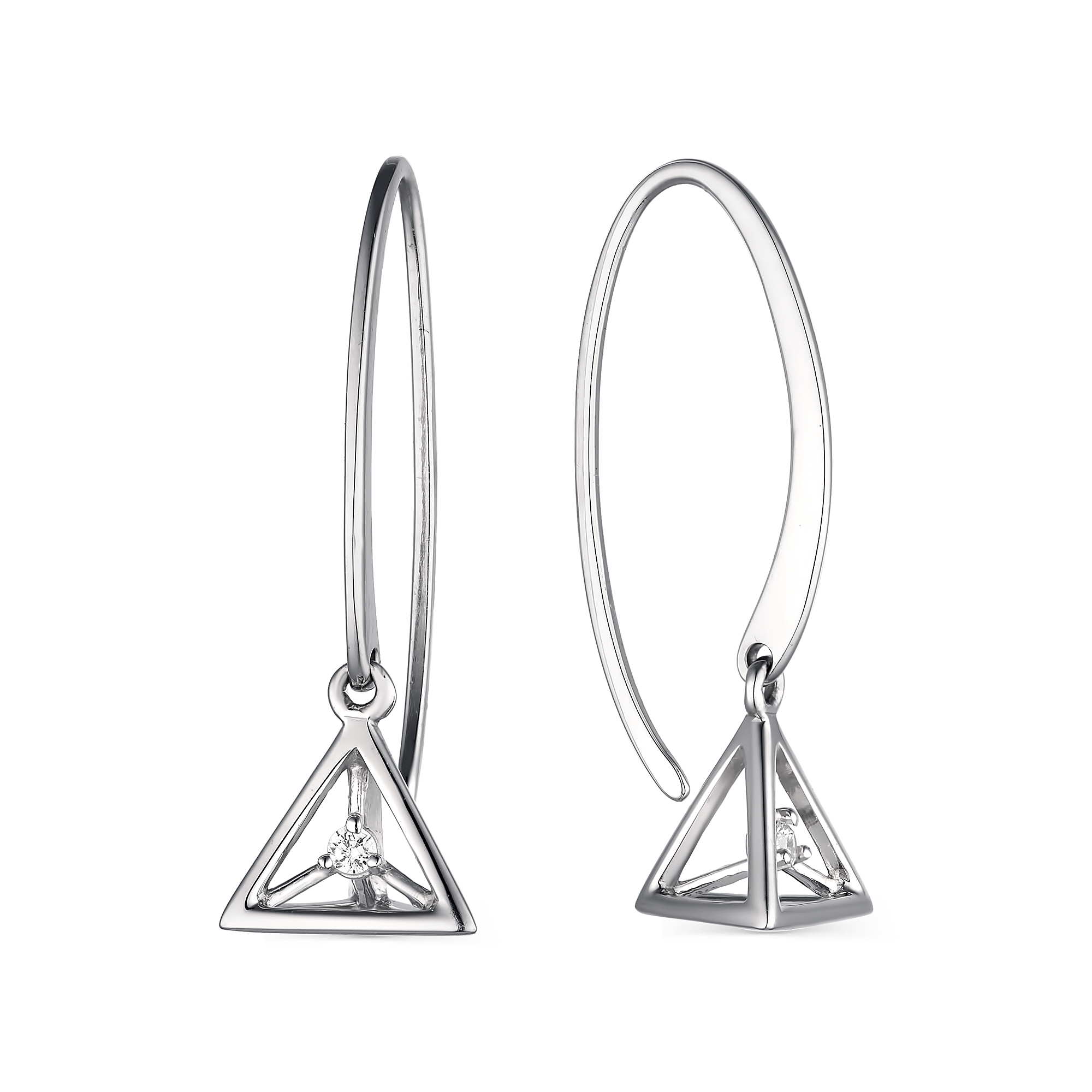 

Серьги из серебра с фианитом АЛЬКОР 02-1777/00КЦ-00, 02-1777/00КЦ-00