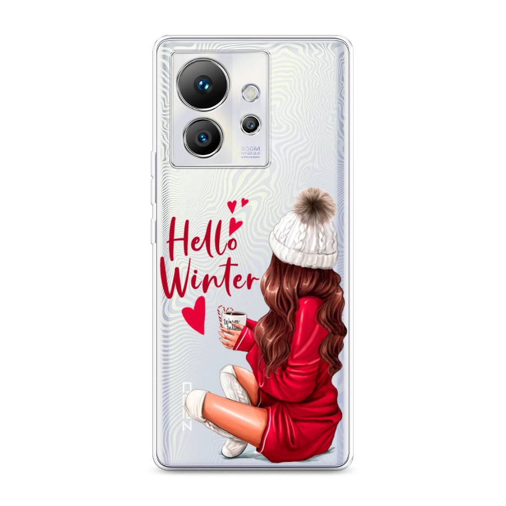 

Чехол на Infinix Zero Ultra 5G "Hello winter", Красный;белый;коричневый, 3102850-5