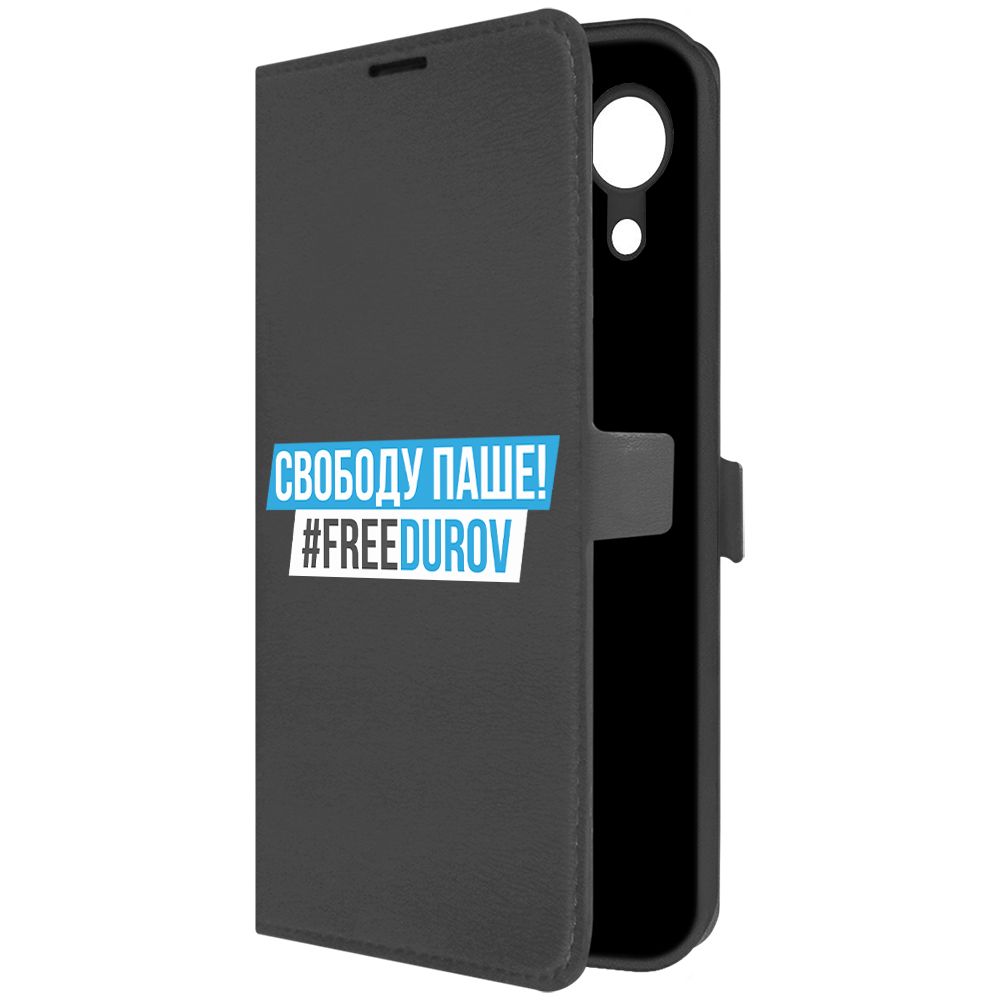 

Чехол-книжка Krutoff Eco Book для Samsung Galaxy A03 Core (A032) Свободу Паше! (черный)