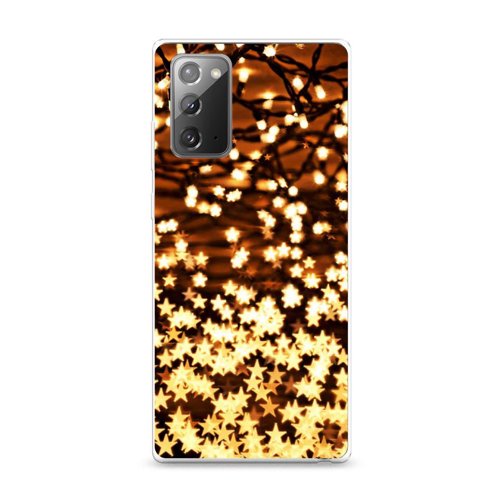 

Чехол на Samsung Galaxy Note 20 "Новогодняя гирлянда", Золотистый, 2100950-5