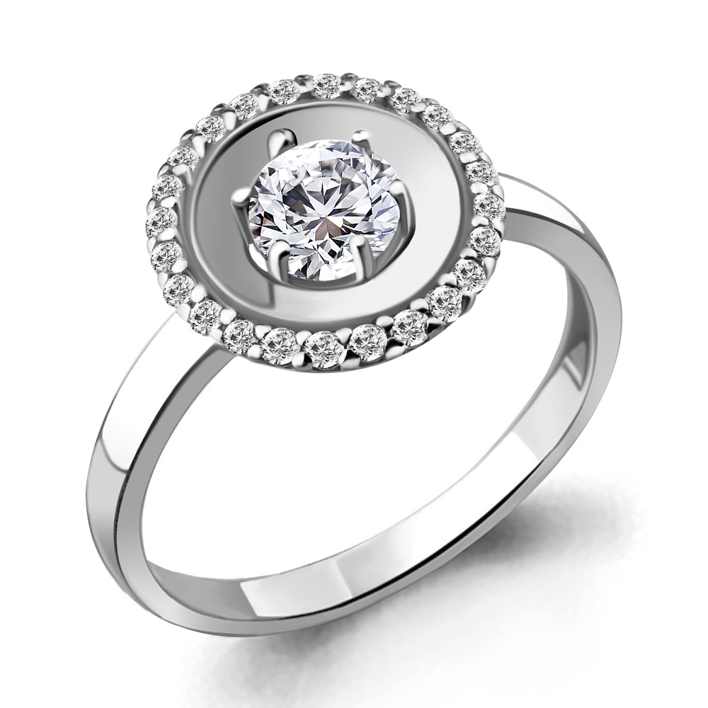 

Кольцо из серебра с фианитом Aquamarine Aquamarine 68808А_925_р р. 17, 68808А_925_р