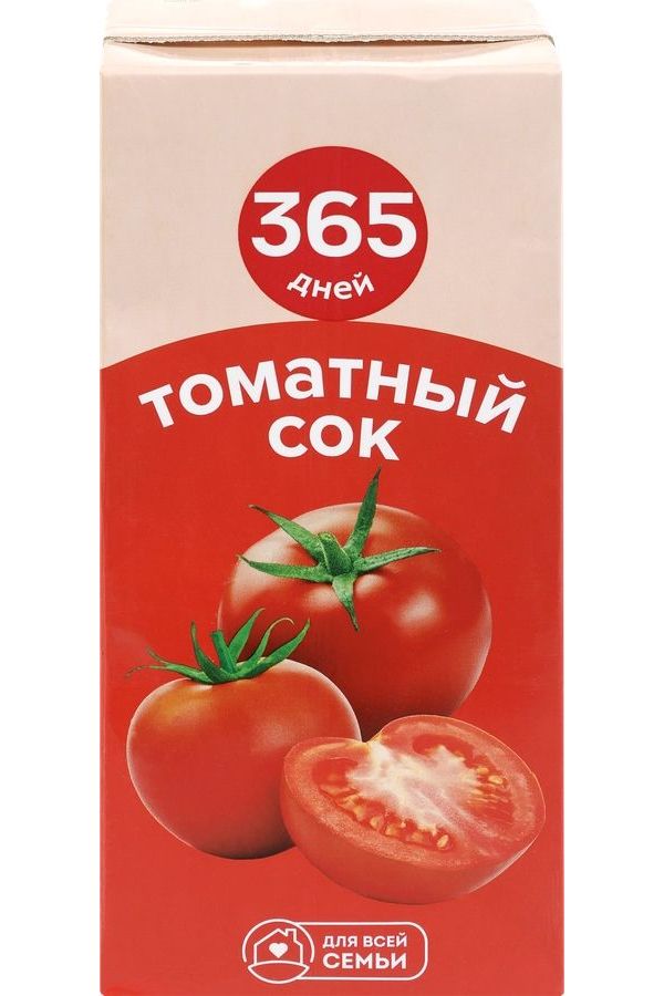 Сок 365 дней Томатный с солью 950 мл