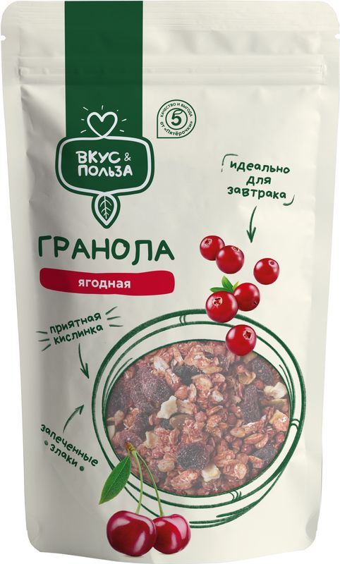 

Гранола Вкус & Польза ягодная 300 г