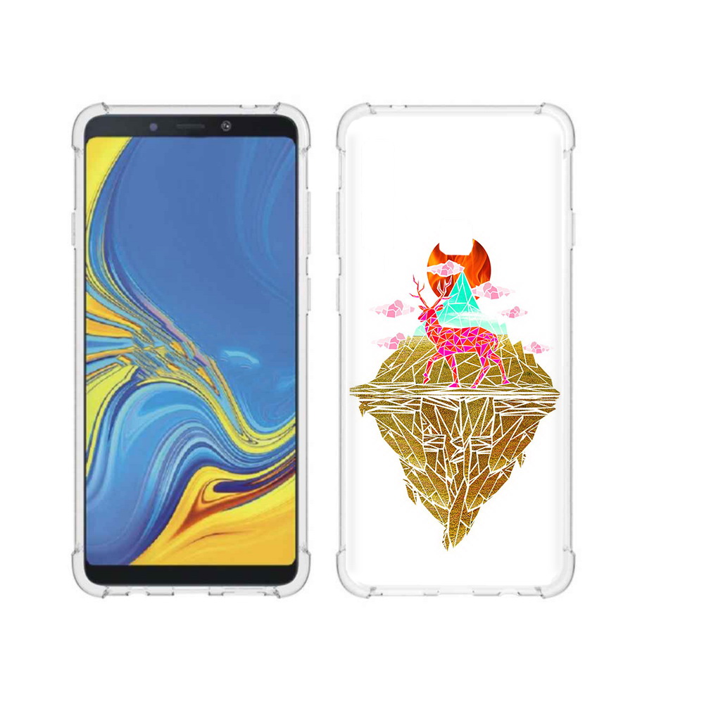 

Чехол MyPads Tocco для Samsung Galaxy A9 розовый олень абстракция (PT118683.560.586), Прозрачный, Tocco