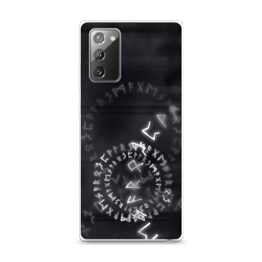 

Чехол на Samsung Galaxy Note 20 "Руны", Серый;черный, 2100950-3
