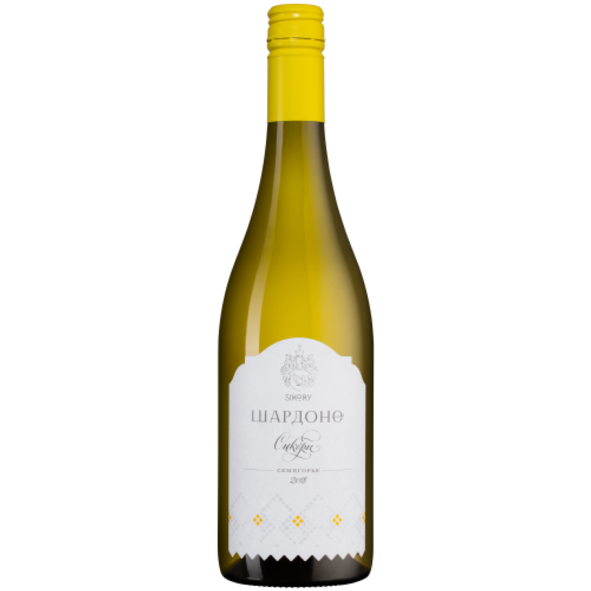 Вино Шардоне Сикоры белое сухое 0,75 л