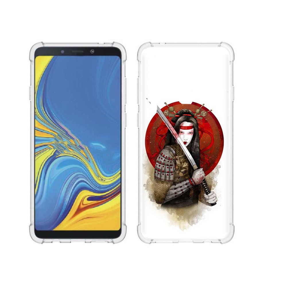 

Чехол MyPads Tocco для Samsung Galaxy A9 рисованная девушка с катаной (PT118683.560.580), Прозрачный, Tocco
