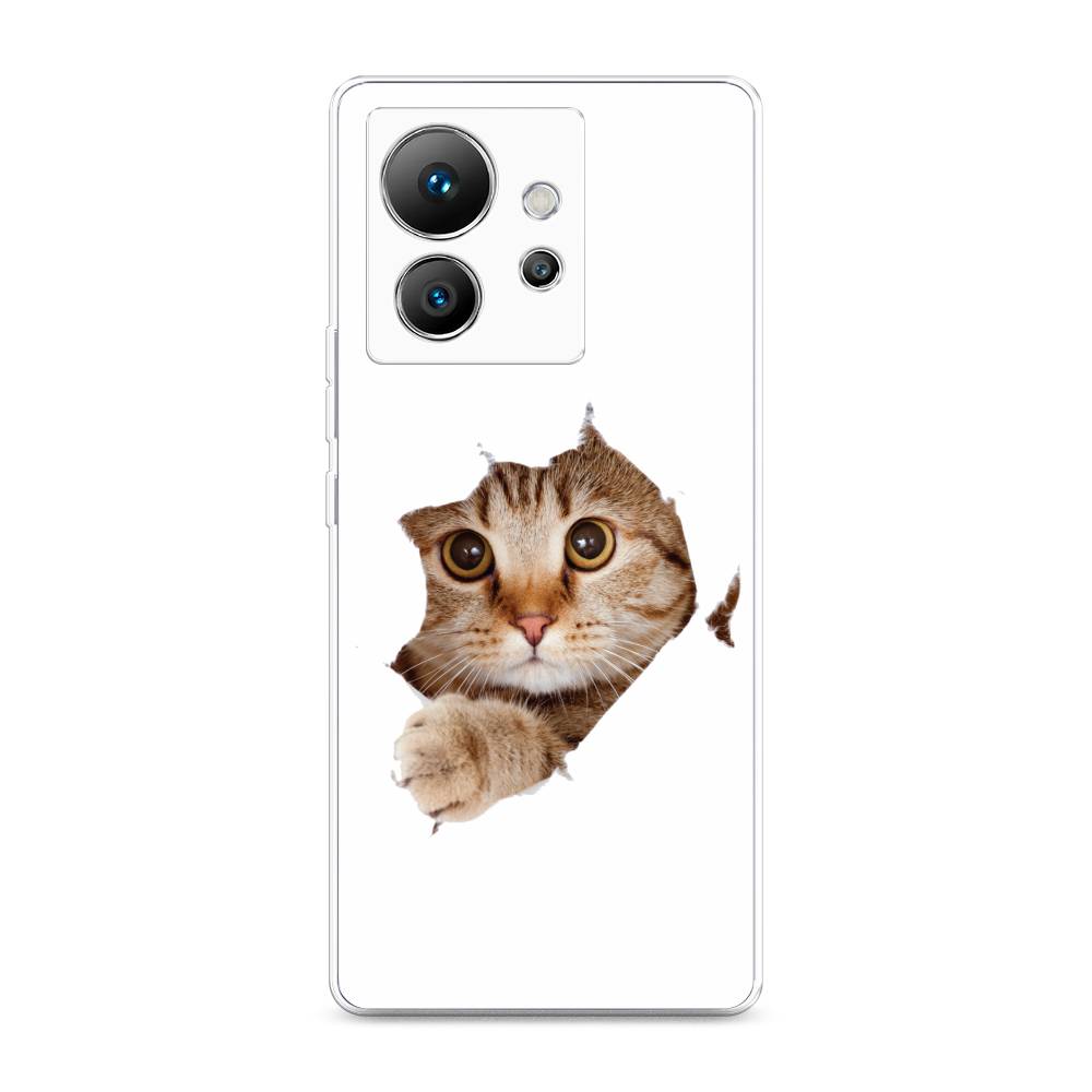 

Чехол на Infinix Zero Ultra 5G "Кот и бумага", Белый;коричневый, 3102850-1