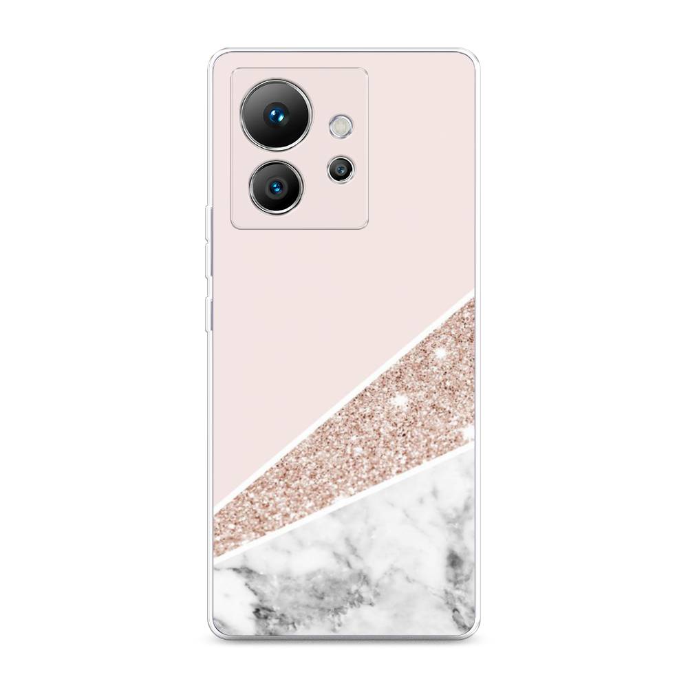

Чехол на Infinix Zero Ultra 5G "Блестящий розовый мрамор", 3102850-3
