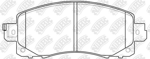 

Колодки тормозные SUBARU XV 18- / For (SK) 18- 1шт NIBK PN7805