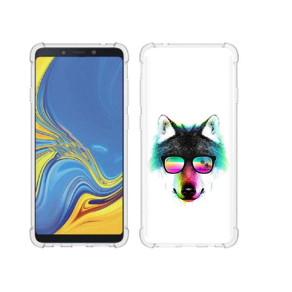 Чехол MyPads Tocco для Samsung Galaxy A9 радужный волк (PT118683.560.567)