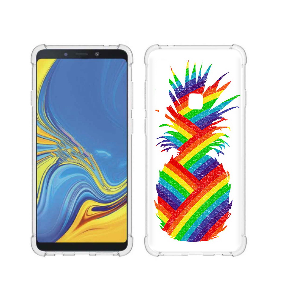 

Чехол MyPads Tocco для Samsung Galaxy A9 радужный ананас (PT118683.560.566), Прозрачный, Tocco