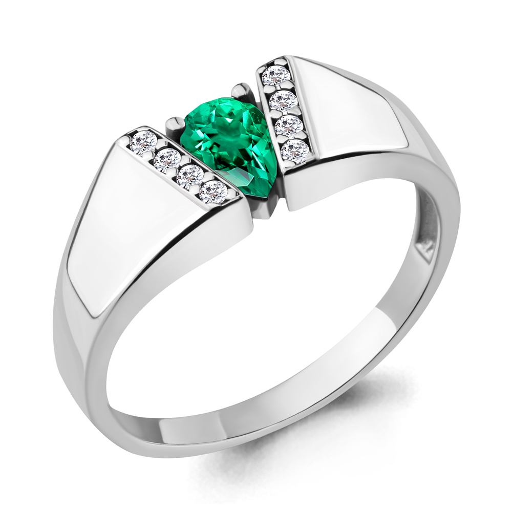 

Кольцо из серебра с фианитом Aquamarine Aquamarine 68787Г_925_р р. 18, 68787Г_925_р