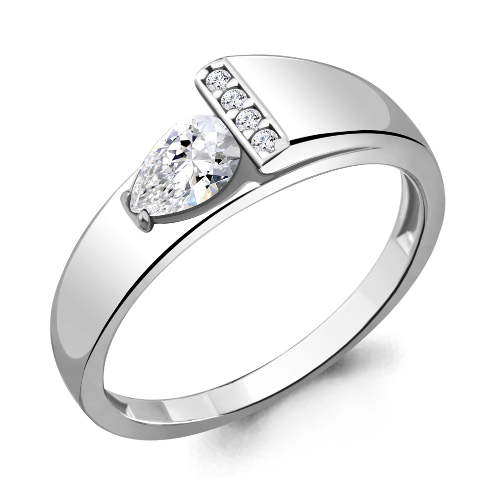 

Кольцо из серебра с фианитом Aquamarine Aquamarine 68786А_925_р р. 17,5, 68786А_925_р