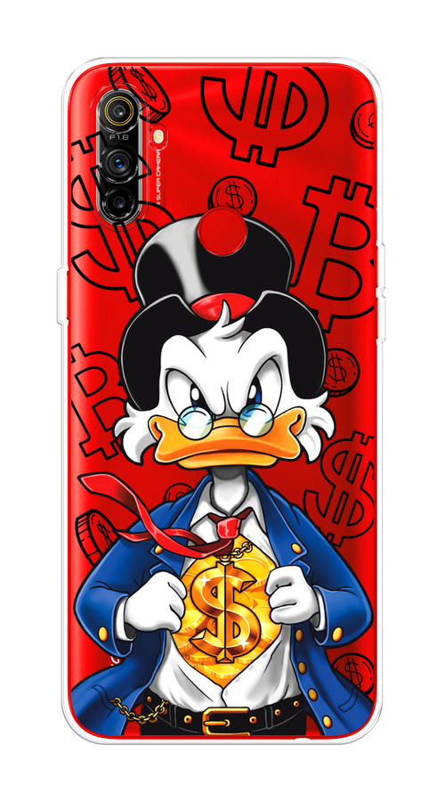 

Чехол на Realme C3 "Scrooge Goldman", Черный;белый;синий, 253050-1