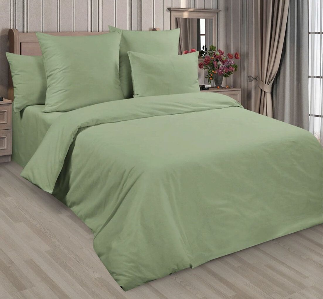 

Пододеяльник Maktex из сатина 200 х 200 римская спаржа, Зеленый, Пододеяльники из сатина 125