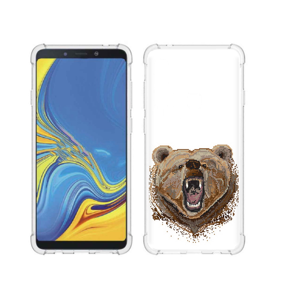 

Чехол MyPads Tocco для Samsung Galaxy A9 пиксельный медведь (PT118683.560.539), Прозрачный, Tocco