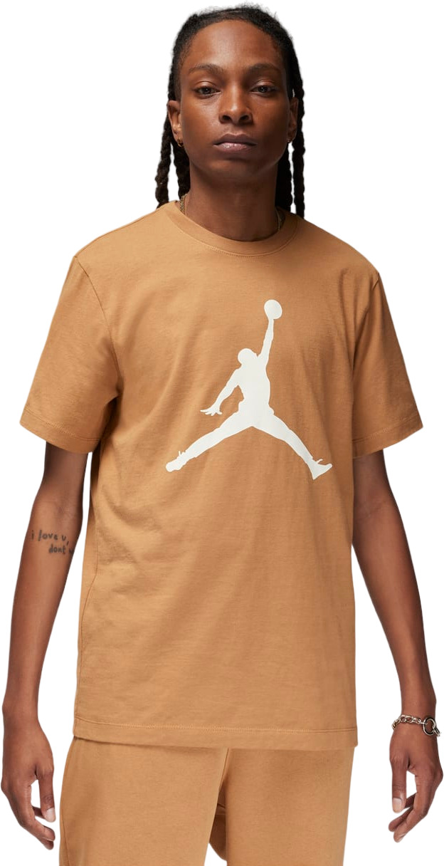

Футболка мужская Nike M J JUMPMAN SS CREW коричневая L, Коричневый, M J JUMPMAN SS CREW