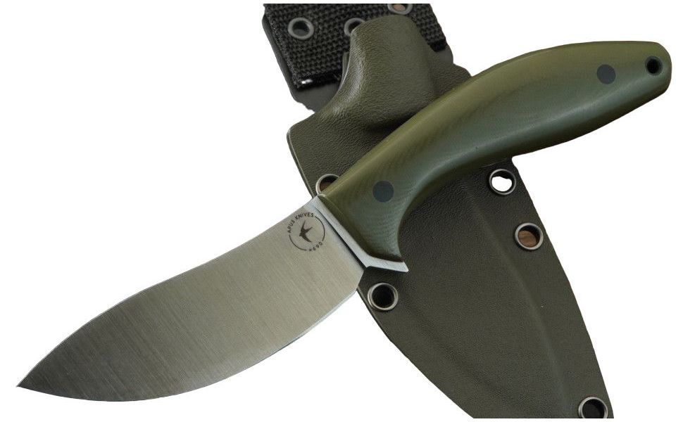 

Нож Apus Knives Narbus, сталь N690, Зеленый, Narbus