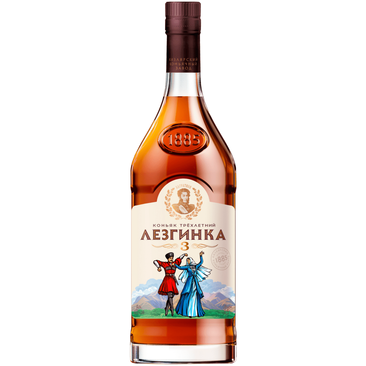 

Коньяк трехлетний Лезгинка 0,5 л