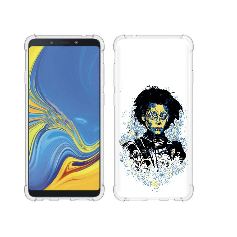 

Чехол MyPads Tocco для Samsung Galaxy A9 парень черно-белый абстракция (PT118683.560.535), Прозрачный, Tocco