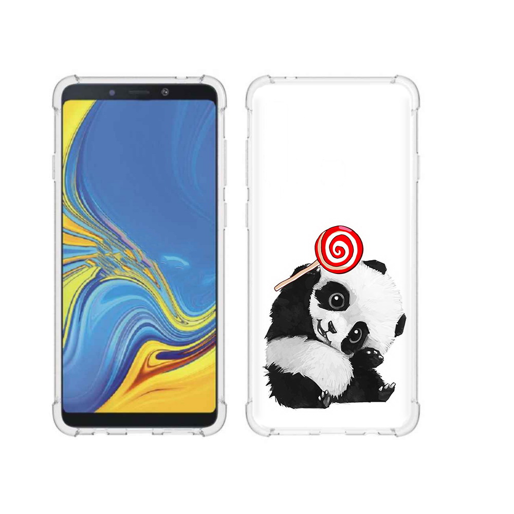 

Чехол MyPads Tocco для Samsung Galaxy A9 панда с леденцом (PT118683.560.534), Прозрачный, Tocco