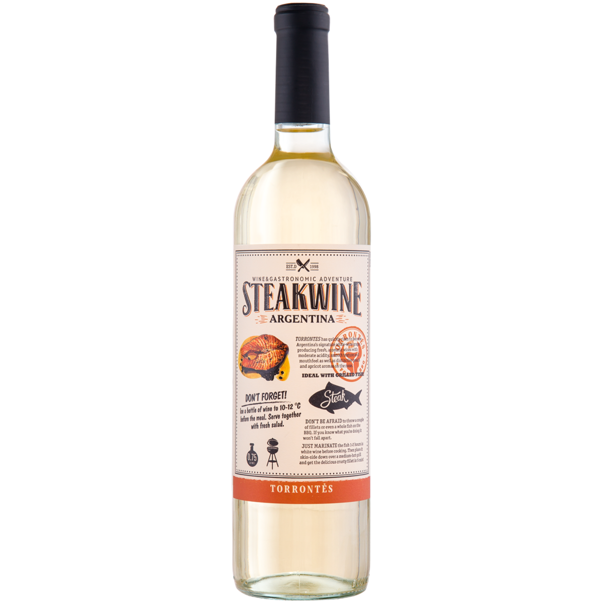 

Вино Steakwine Torrontes белое полусухое 0,75 л