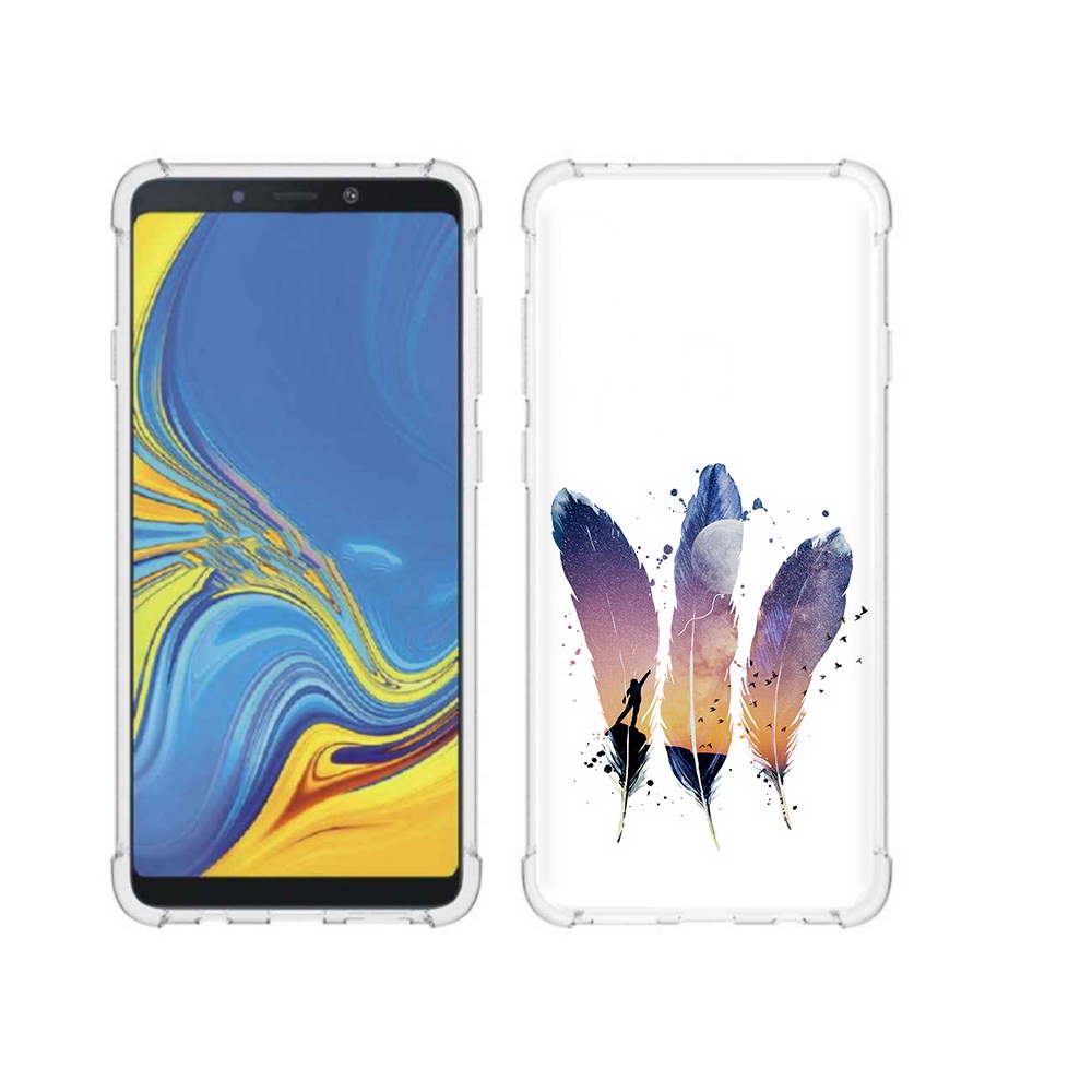 

Чехол MyPads Tocco для Samsung Galaxy A9 небесные перья (PT118683.560.519), Прозрачный, Tocco