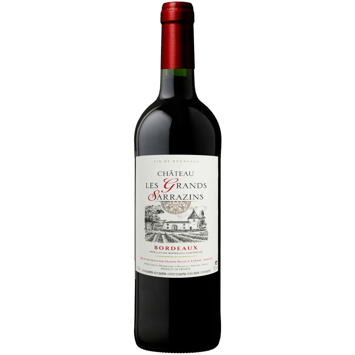 

Вино Chateau Les Grands Sarrazins Bordeaux красное сухое 0,75 л