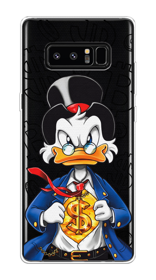 

Чехол на Samsung Galaxy Note 8 "Scrooge Goldman", Черный;белый;синий, 25250-1