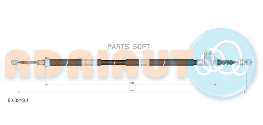 Ad52.0219.1 =Pe76317=40.2180=Dl-17.1413=17.1413 [4643005020] Трос Ручника Лtoyota Avensis