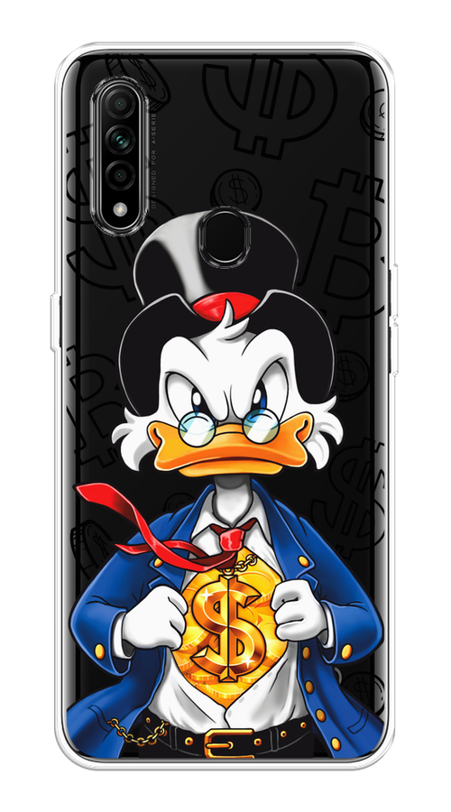 

Чехол на Oppo A31 "Scrooge Goldman", Черный;белый;синий, 252250-1