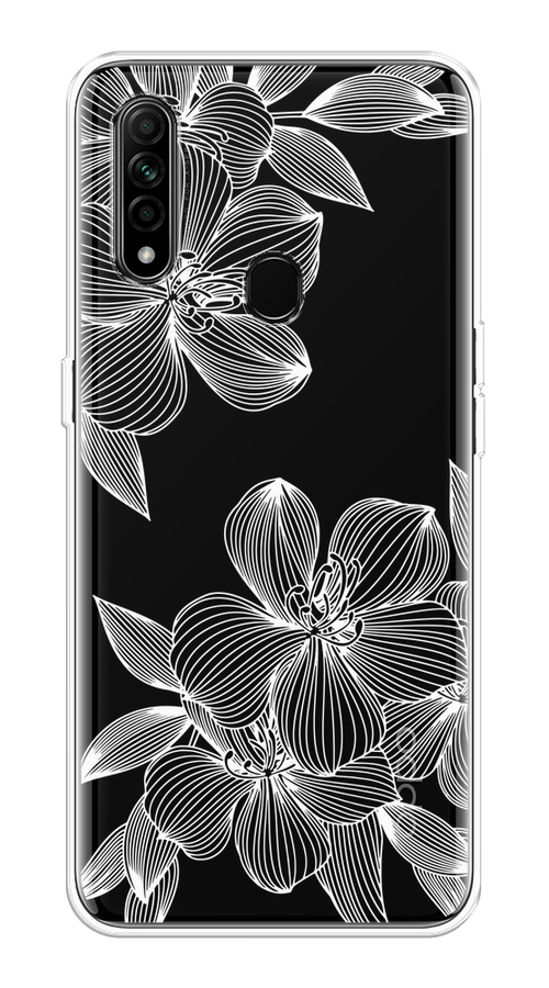 

Чехол на Oppo A31 "Крокус", Белый;прозрачный, 252250-1