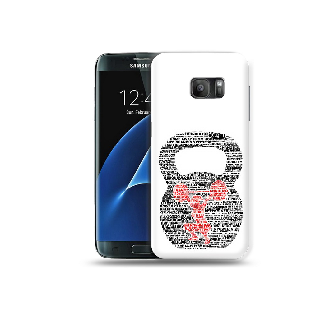 

Чехол MyPads Tocco для Samsung Galaxy S7 бодибилдинг гиря из слов, Прозрачный, Tocco