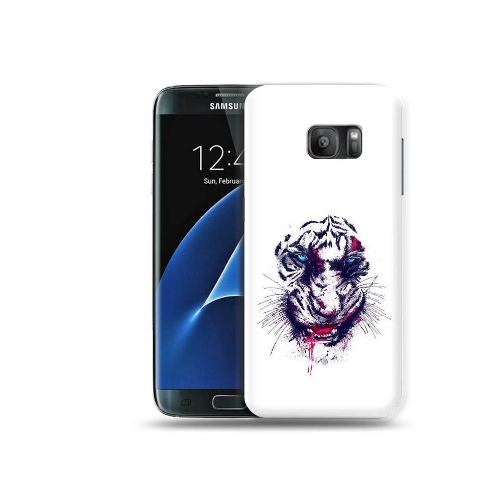 

Чехол MyPads Tocco для Samsung Galaxy S7 безумный тигр, Прозрачный, Tocco