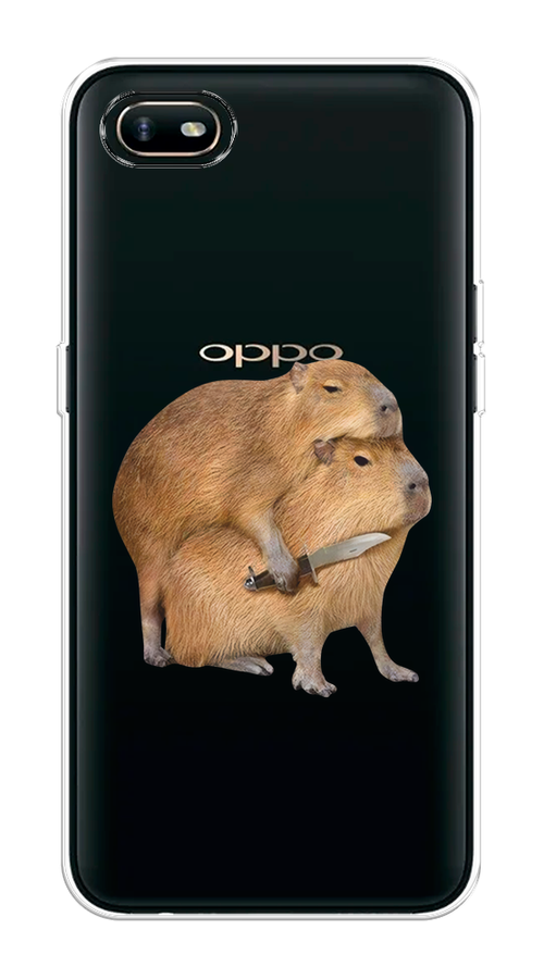 

Чехол на Oppo A1k "Капибара с ножом", 252150-1