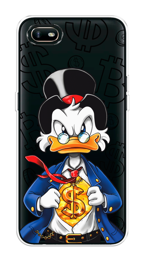 

Чехол на Oppo A1k "Scrooge Goldman", Черный;белый;синий, 252150-1