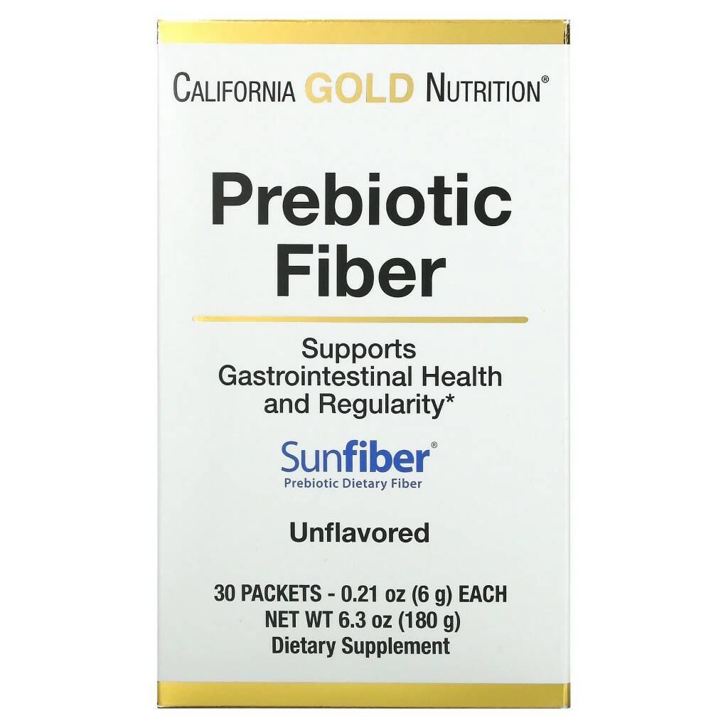 California Gold Nutrition Prebiotic Fiber, 30 Packets x 6 g