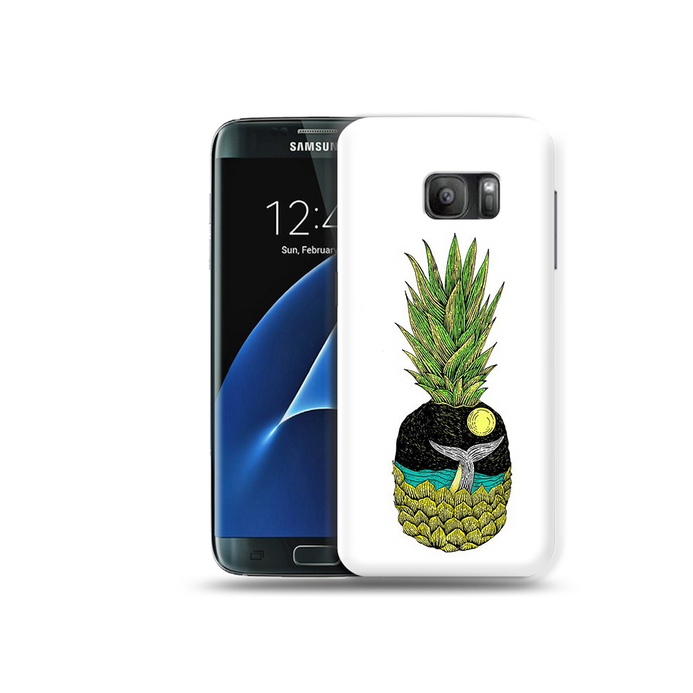 

Чехол MyPads Tocco для Samsung Galaxy S7 ананас с китом, Прозрачный, Tocco
