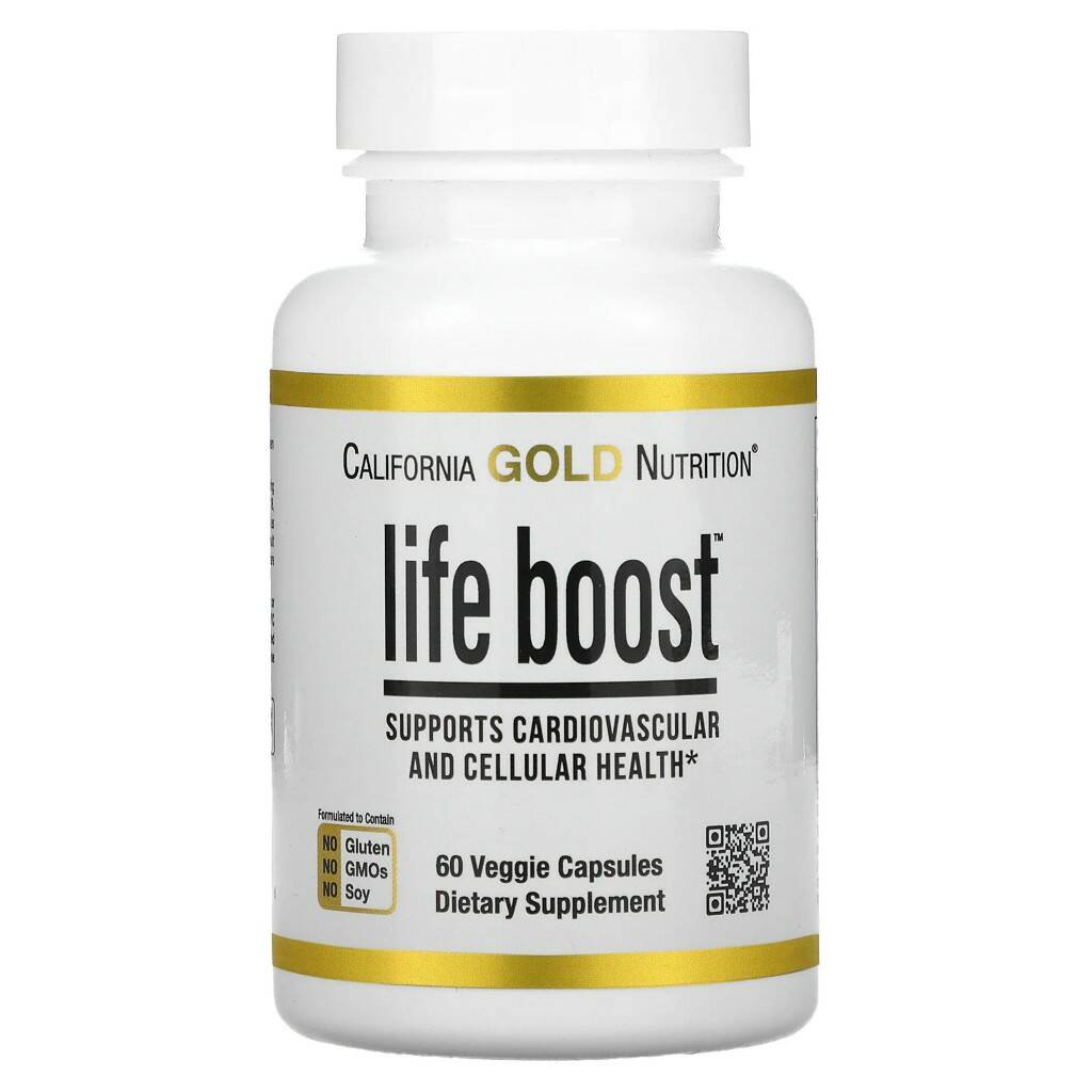 

California Gold Nutrition Life Boost, 60 капсул, Life Boost, 60 капсул