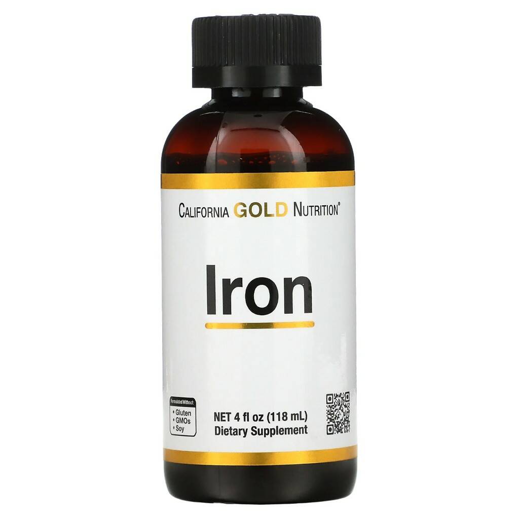 California Gold Nutrition Iron, 4 fl oz (118 ml)