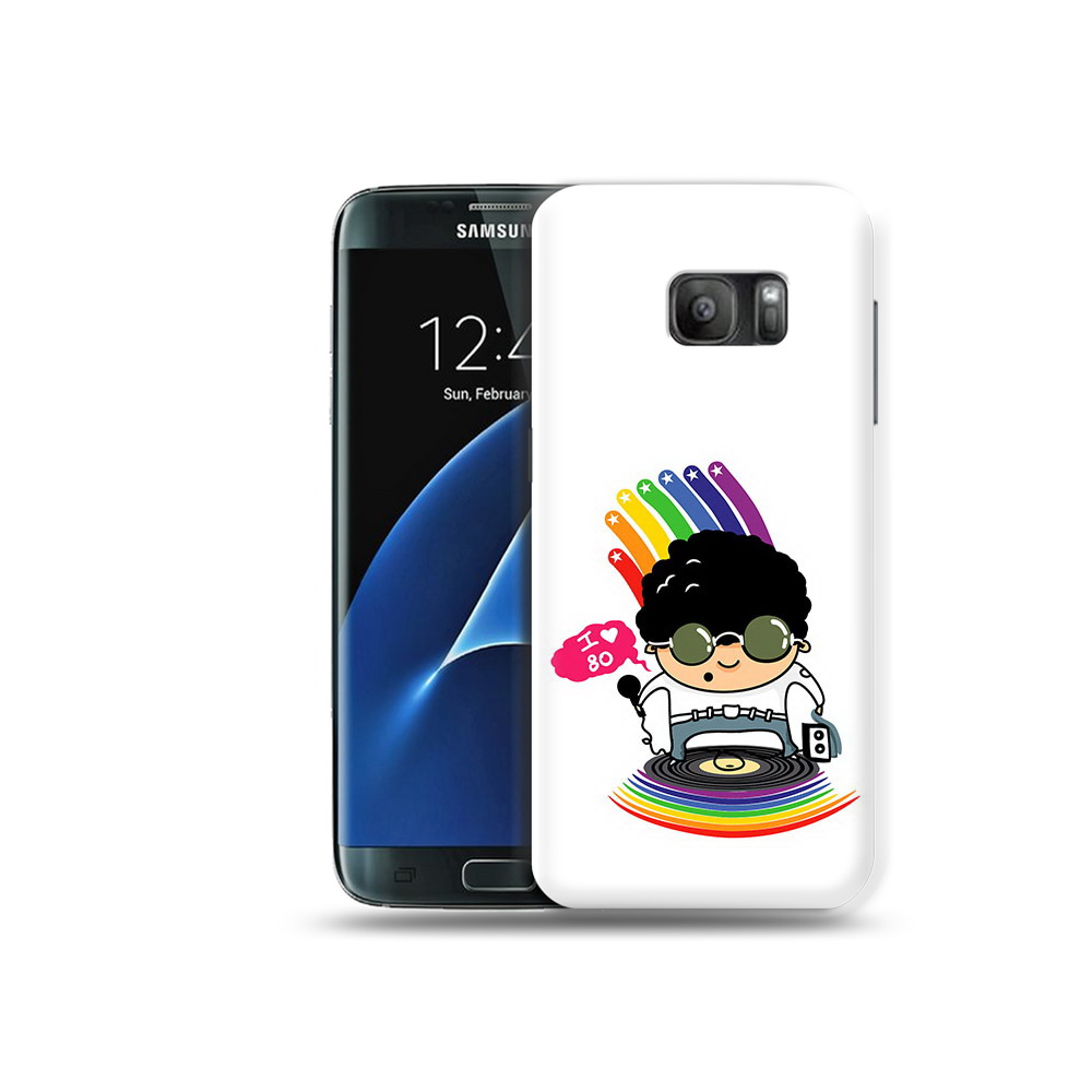 

Чехол MyPads Tocco для Samsung Galaxy S7 Я люблю 80-е, Прозрачный, Tocco