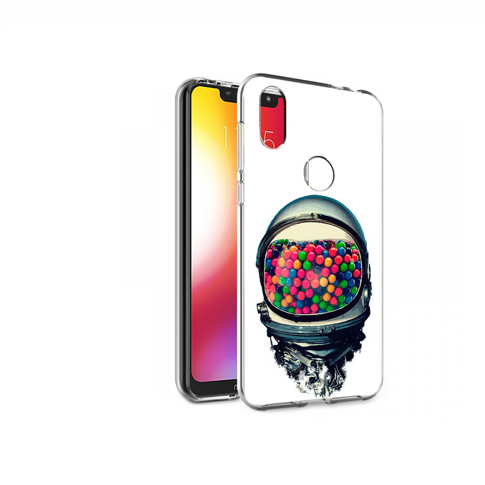 

Чехол MyPads Tocco для Motorola One шлем космонавта (PT126881.369.700), Прозрачный, Tocco