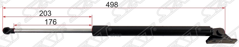 

Амортизатор Крышки Багажника Mitsubishi Asx 10- Rh (правый) Sat арт. ST-5802A326